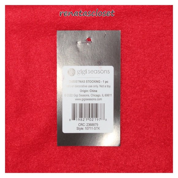 Gigi Seasons 19" Red Buffalo Doggie 3D Stocking NWT - Picture 7 of 8